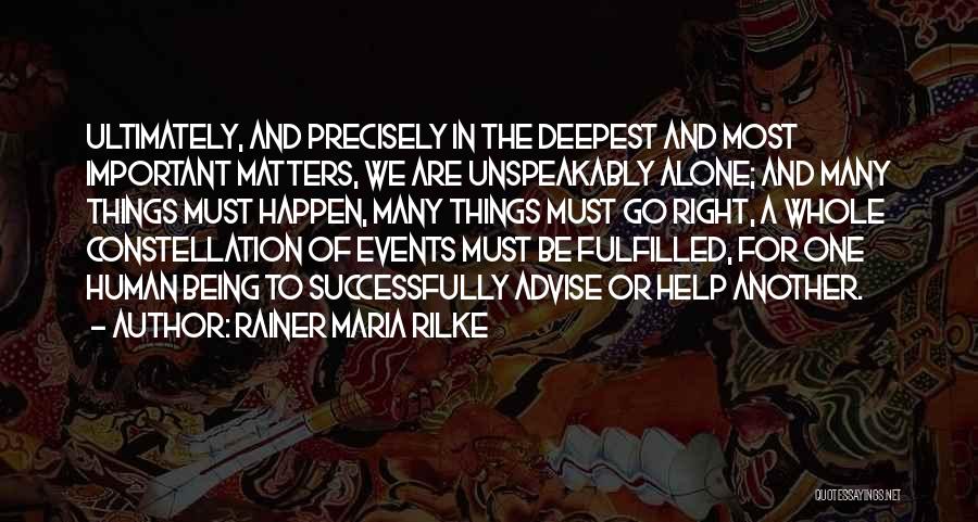 Constellation Quotes By Rainer Maria Rilke