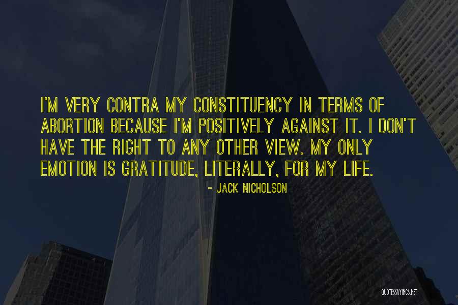 Constituency Quotes By Jack Nicholson Constituency Quotes By Jack Nicholson
