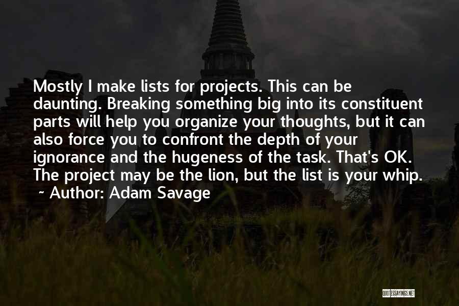 Constituent Quotes By Adam Savage