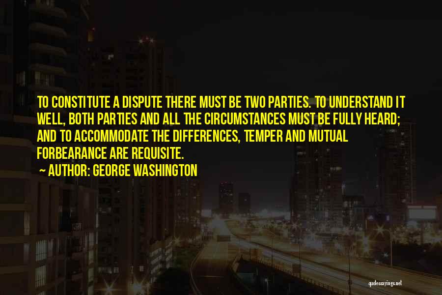 Constitute Quotes By George Washington