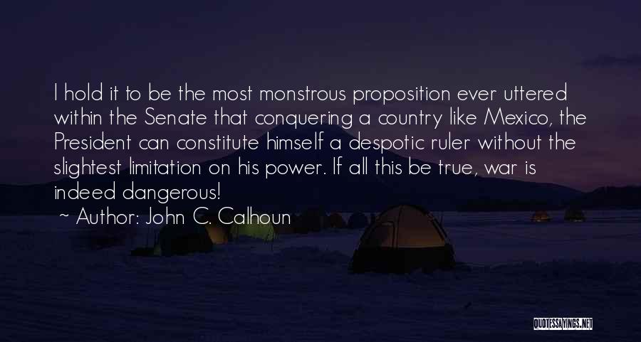 Constitute Quotes By John C. Calhoun