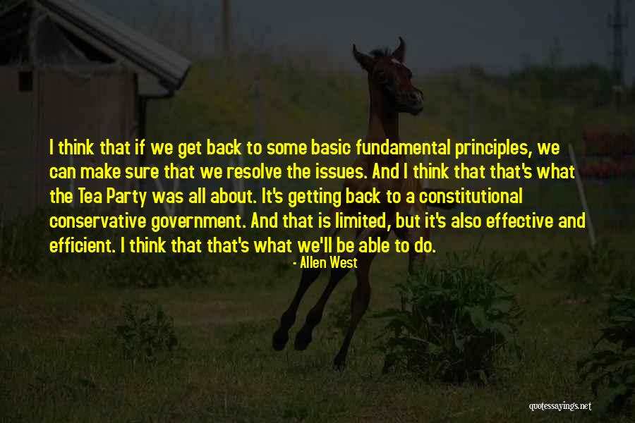 Constitutional Issues Quotes By Allen West