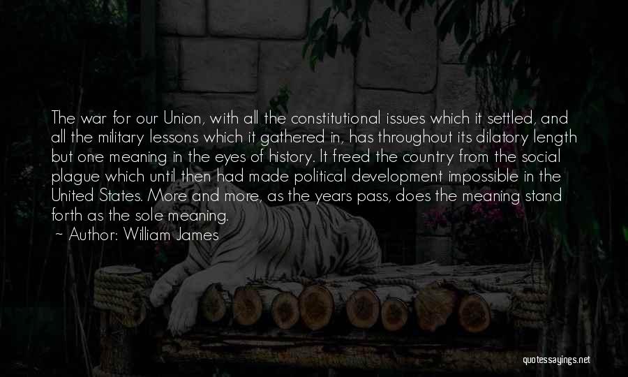 Constitutional Issues Quotes By William James