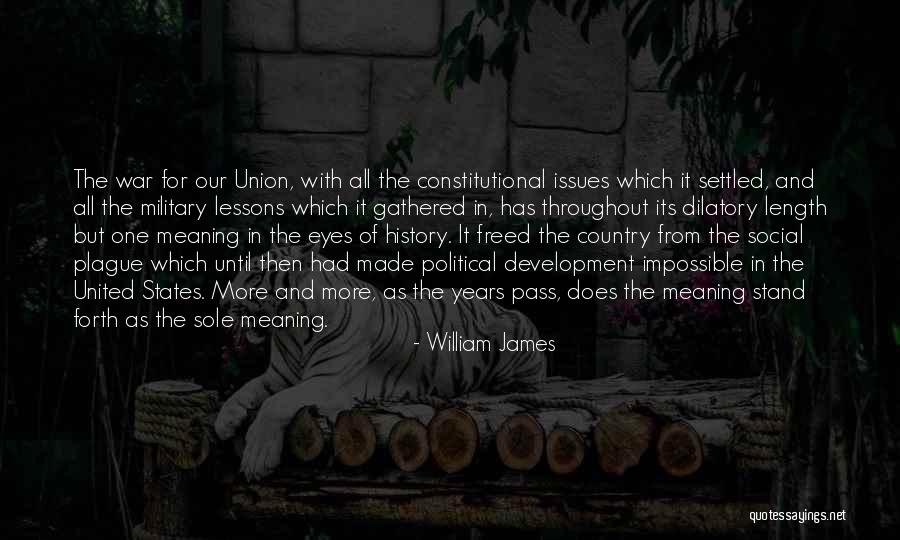 Constitutional Issues Quotes By William James