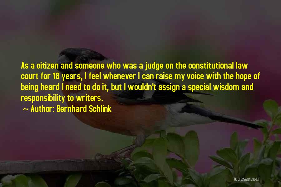 Constitutional Law Quotes By Bernhard Schlink