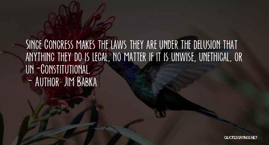 Constitutional Law Quotes By Jim Babka