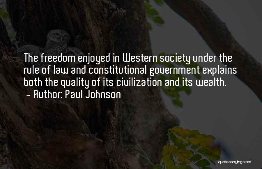 Constitutional Law Quotes By Paul Johnson