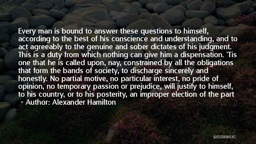 Constrained Quotes By Alexander Hamilton