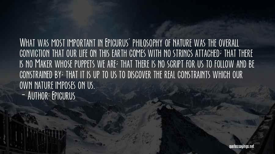 Constrained Quotes By Epicurus