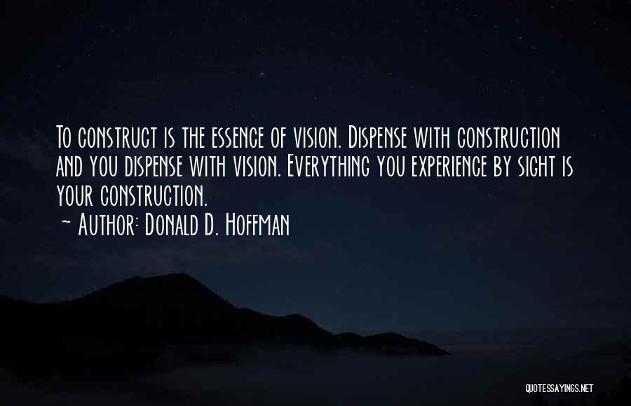 Construct Quotes By Donald D. Hoffman