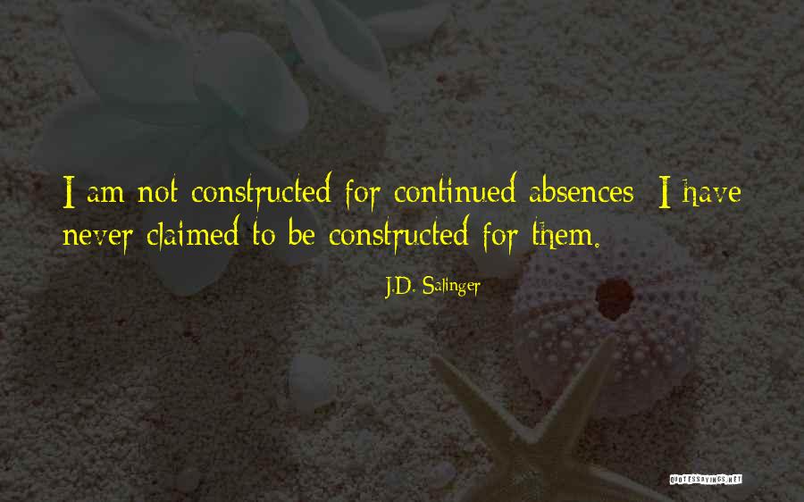 Constructed Quotes By J.D. Salinger Constructed Quotes By J.D. Salinger
