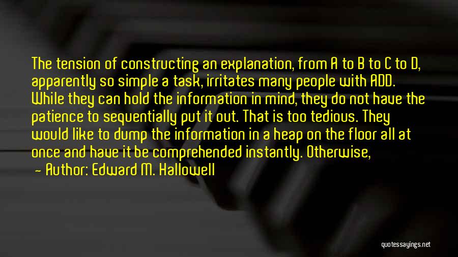 Constructing Quotes By Edward M. Hallowell