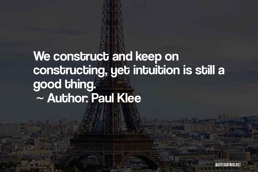 Constructing Quotes By Paul Klee