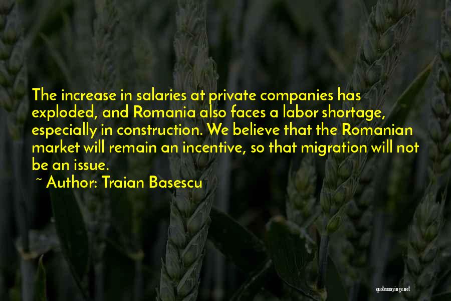 Construction Companies Quotes By Traian Basescu