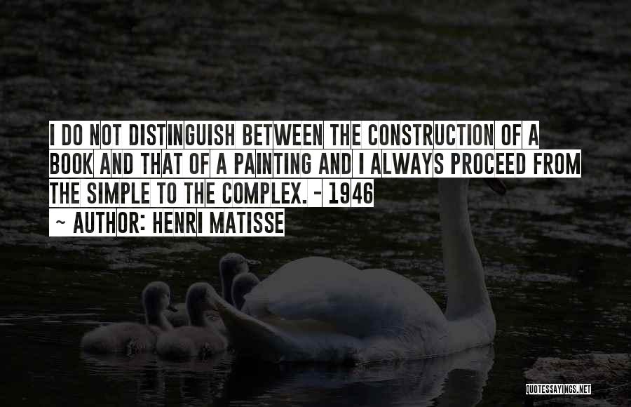 Construction Process Quotes By Henri Matisse