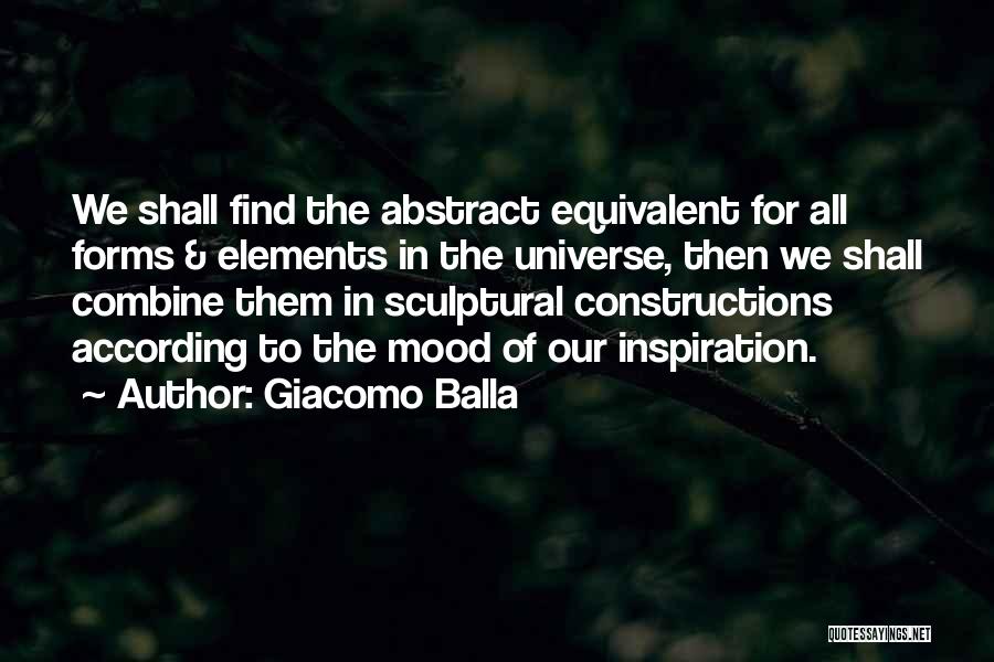 Constructions Quotes By Giacomo Balla