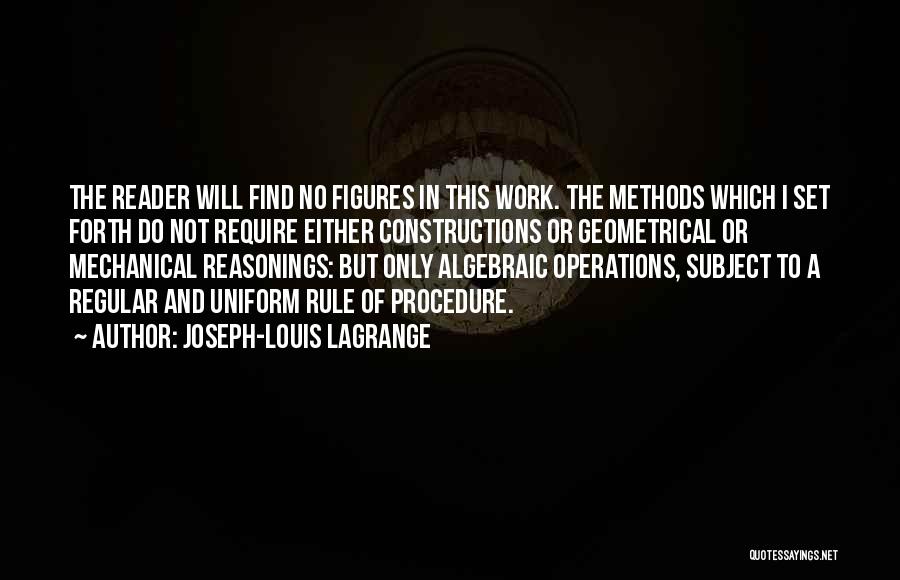 Constructions Quotes By Joseph-Louis Lagrange