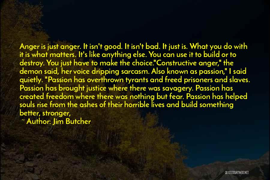 Constructive Anger Quotes By Jim Butcher