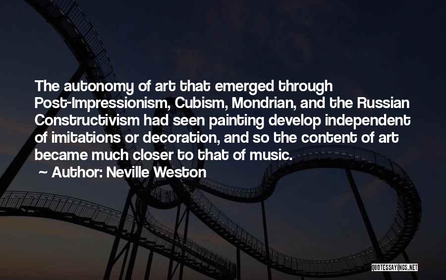 Constructivism Quotes By Neville Weston