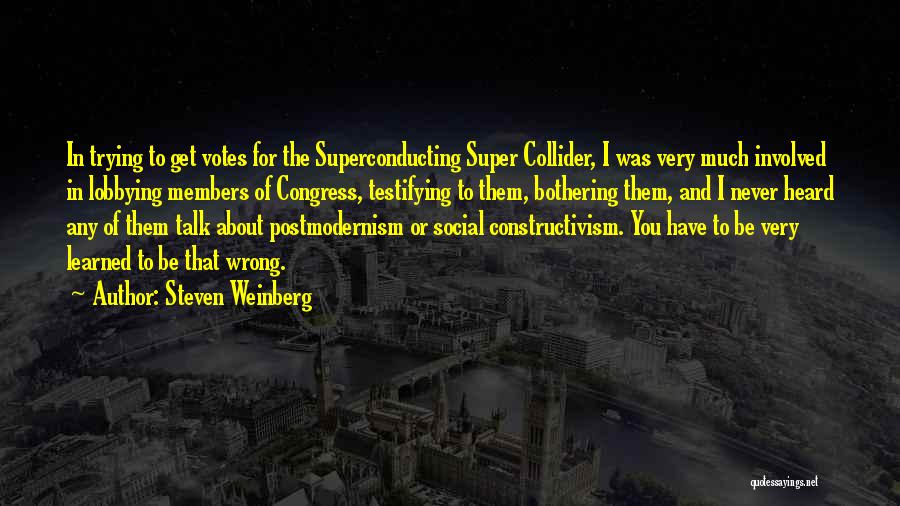 Constructivism Quotes By Steven Weinberg