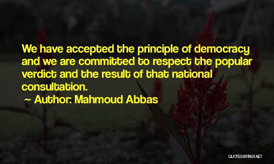 Consultation Quotes By Mahmoud Abbas