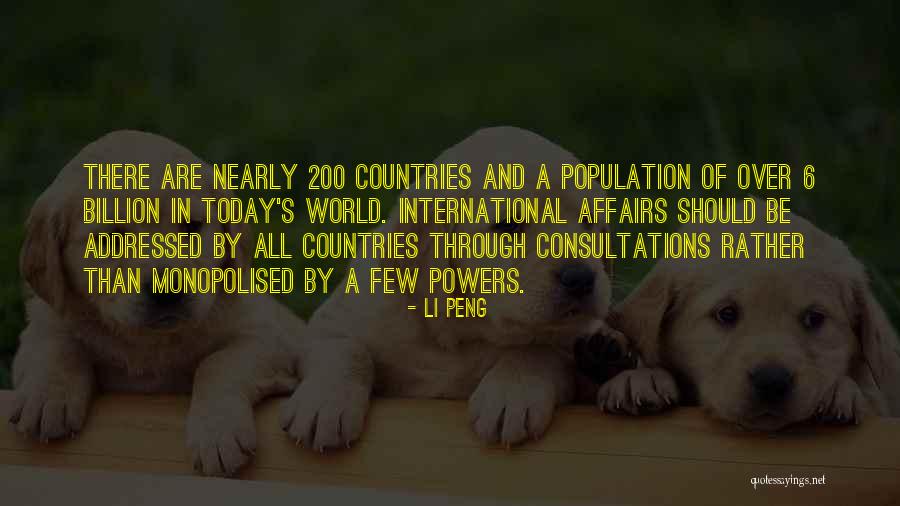 Consultations Quotes By Li Peng Consultations Quotes By Li Peng
