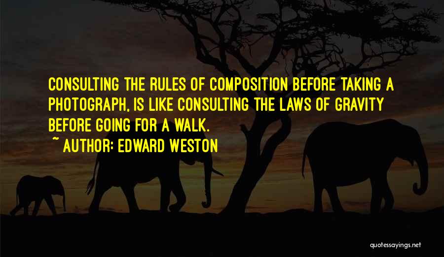 Consulting Quotes By Edward Weston