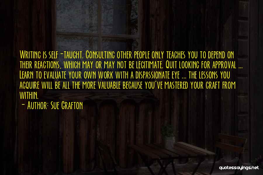 Consulting Quotes By Sue Grafton