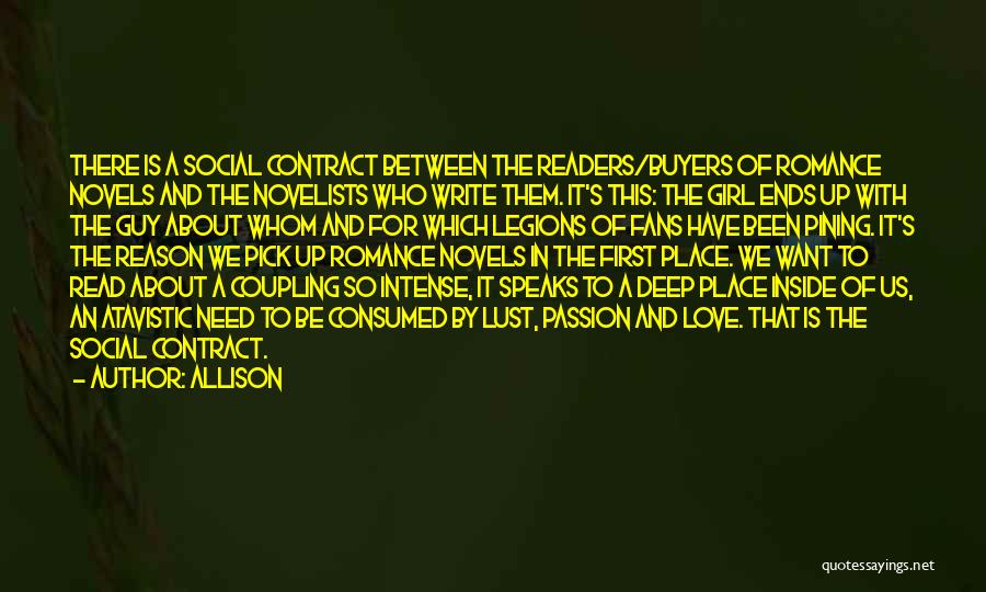 Consumed By Love Quotes By Allison