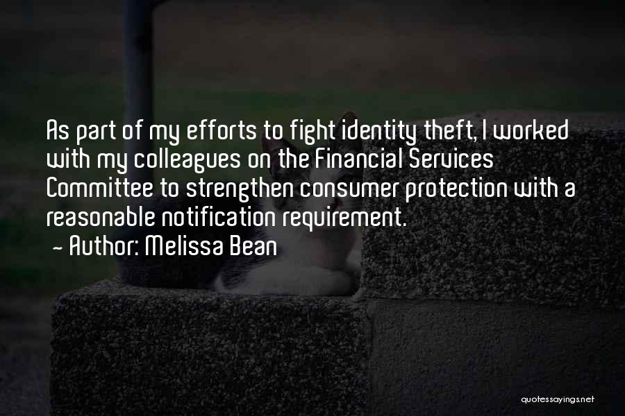 Consumer Protection Quotes By Melissa Bean