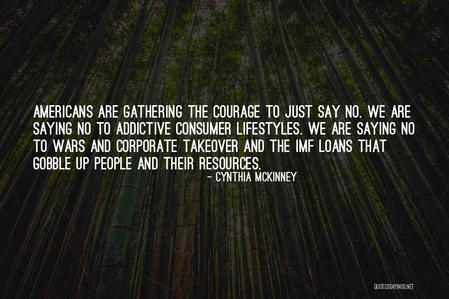 Consumer Quotes By Cynthia McKinney