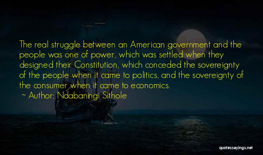 Consumer Sovereignty Quotes By Ndabaningi Sithole