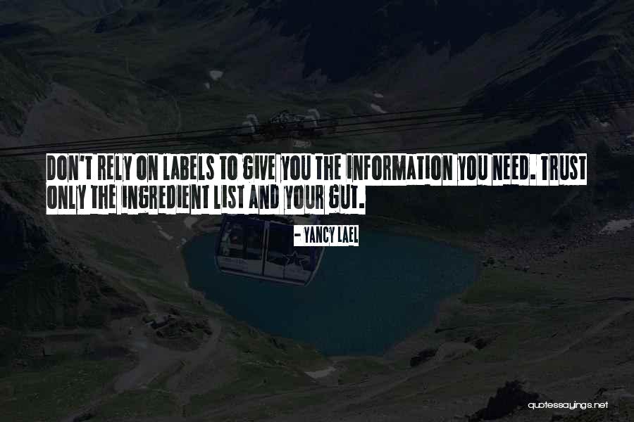 Consumer Trust Quotes By Yancy Lael Consumer Trust Quotes By Yancy Lael