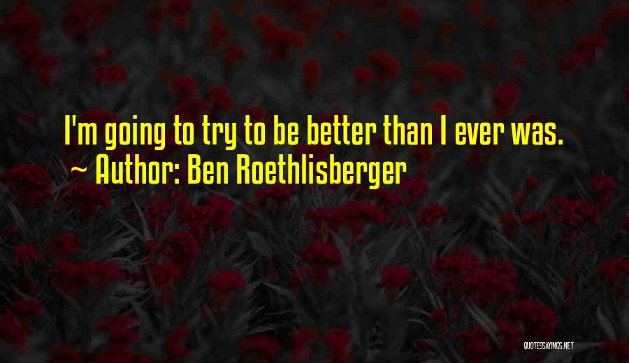 Consumidores Secundarios Quotes By Ben Roethlisberger