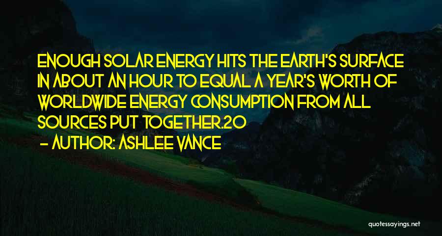 Consumption Quotes By Ashlee Vance