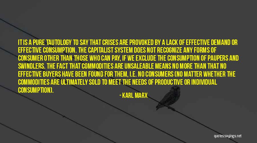 Consumption Quotes By Karl Marx