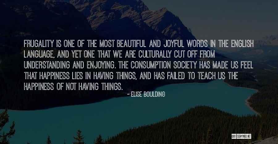 Consumption Society Quotes By Elise Boulding Consumption Society Quotes By Elise Boulding