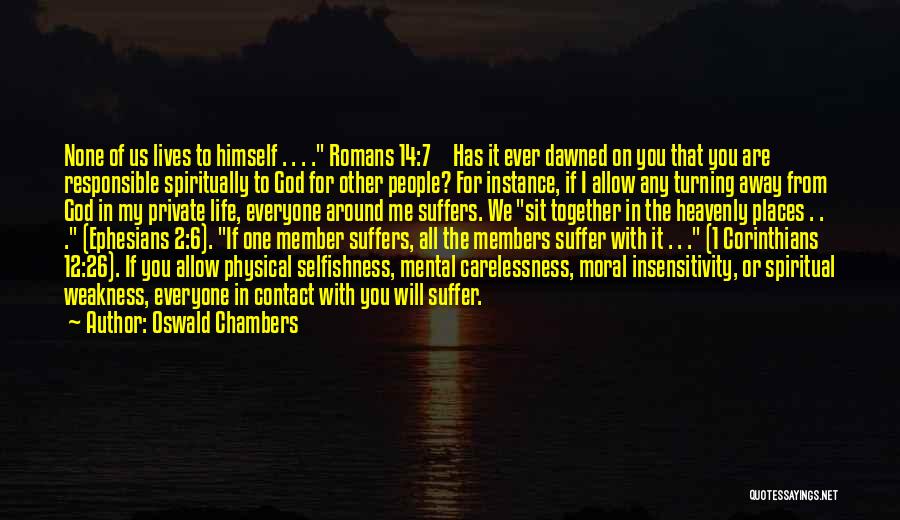 Contact Us Quotes By Oswald Chambers