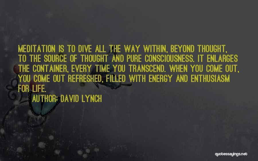 Container Quotes By David Lynch