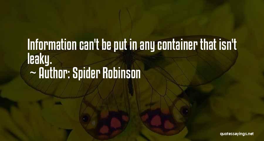 Container Quotes By Spider Robinson