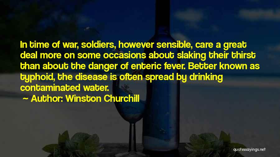 Contaminated Water Quotes By Winston Churchill