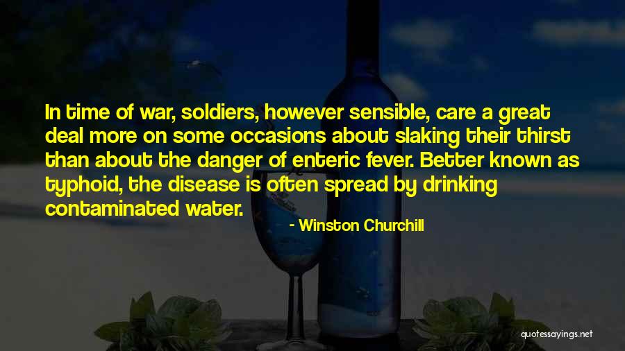 Contaminated Water Quotes By Winston Churchill