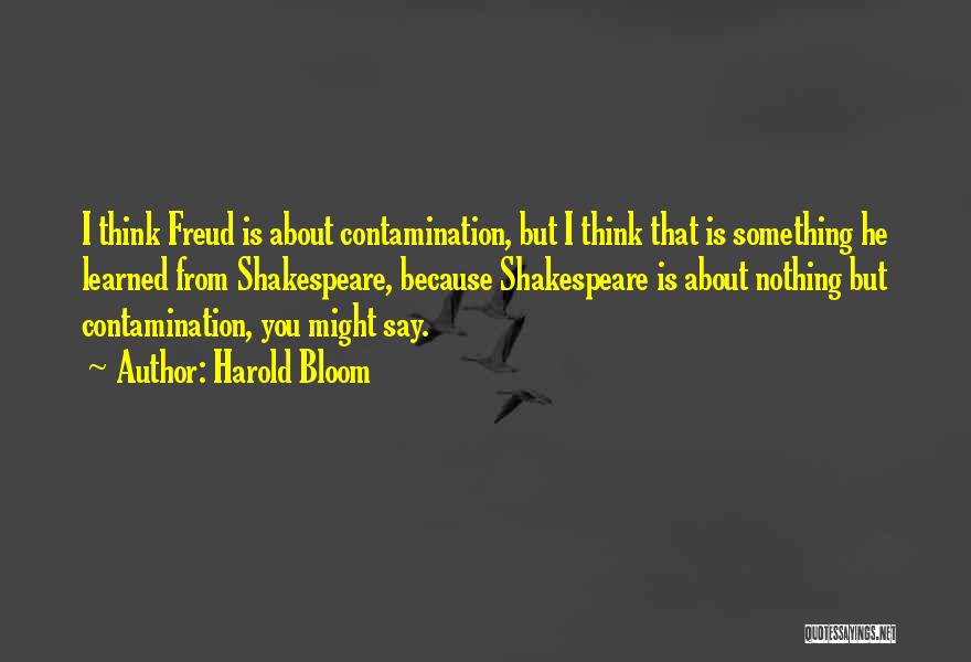 Contamination Quotes By Harold Bloom