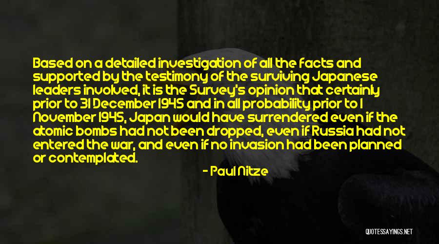Contemplated On Quotes By Paul Nitze Contemplated On Quotes By Paul Nitze