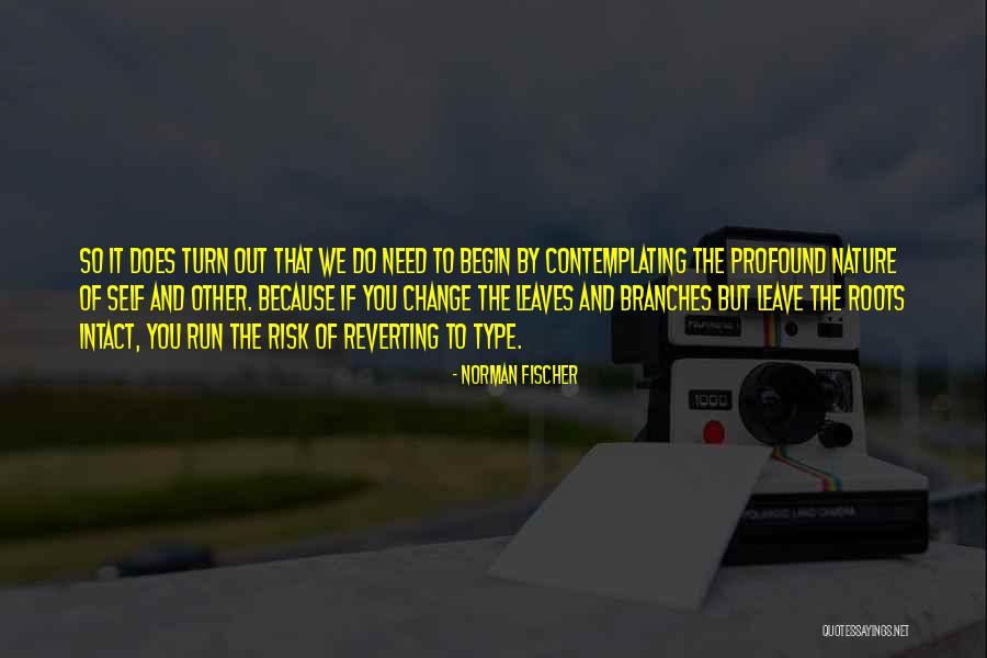 Contemplating Change Quotes By Norman Fischer