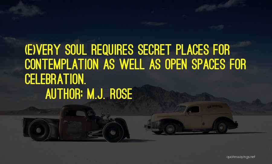 Contemplation Quotes By M.J. Rose