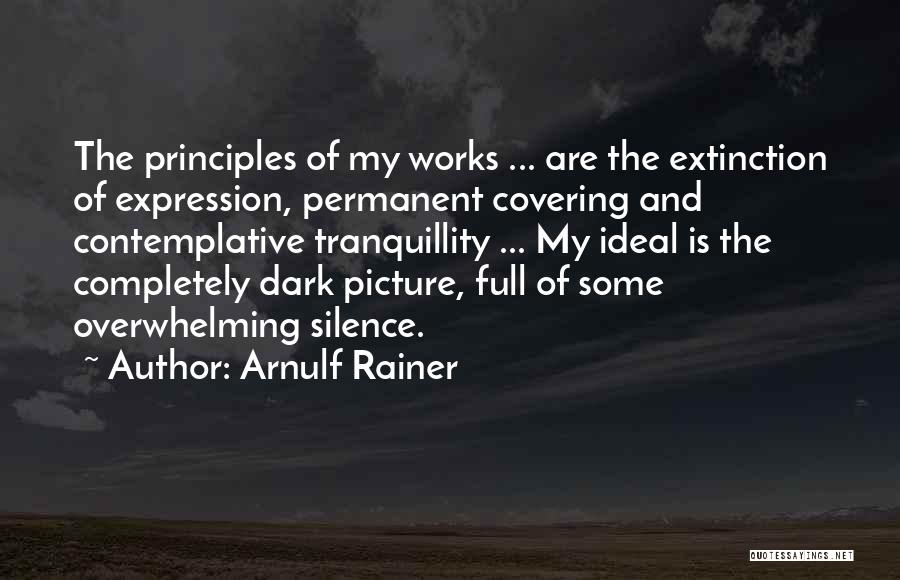 Contemplative Quotes By Arnulf Rainer