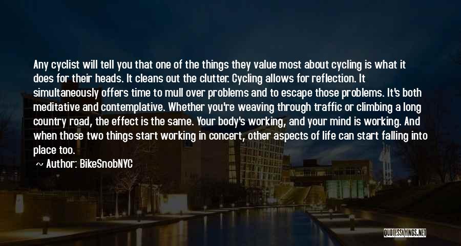 Contemplative Quotes By BikeSnobNYC