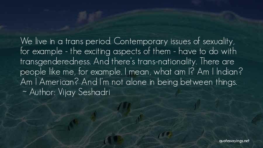 Contemporary Issues Quotes By Vijay Seshadri