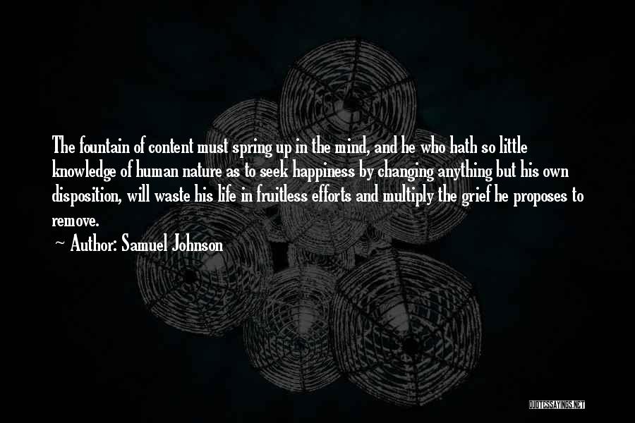 Content Disposition Quotes By Samuel Johnson